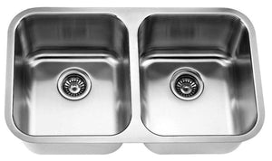 Excalibur - Double Basin Stainless Steel Undermount Kitchen Sink (EDU1831/9)