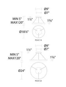 WAC Lighting - Sirius Pendant 3000K